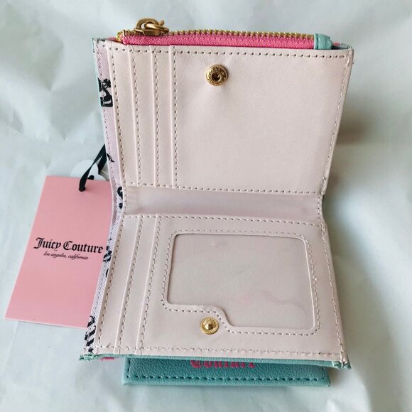 Juicy Couture Pink and Teal Wallet - Picture 6 of 8